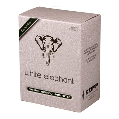 White Elephant Lületaşı Pipo Filtresi 9mm 150Adet