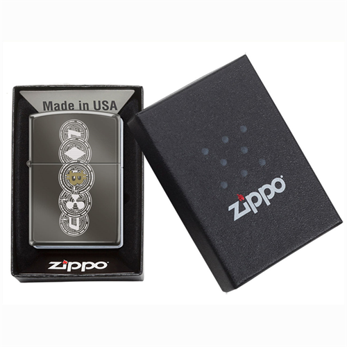 Zippo Bitcoin Design Çakmak