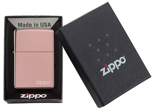 Zippo Rose Gold Logo Çakmak